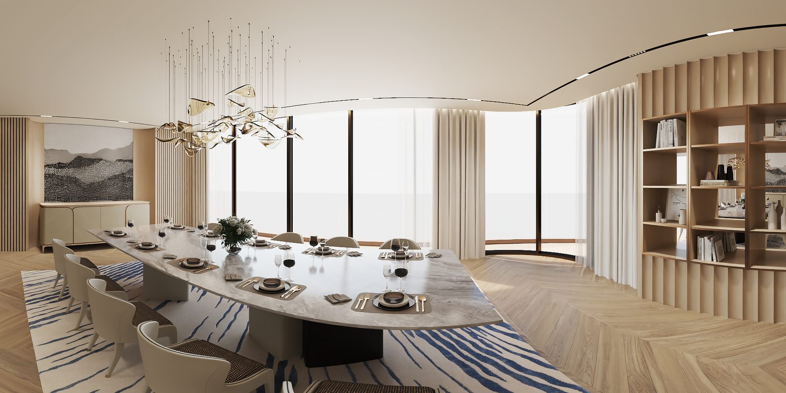 Abu Dhabi apartment dining room
